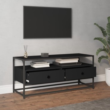 vidaXL Έπιπλο Τηλεόρασης Μαύρο 100x35x45cm από Επεξεργασμένο Ξύλο
