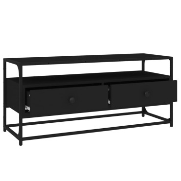 vidaXL Έπιπλο Τηλεόρασης Μαύρο 100x35x45cm από Επεξεργασμένο Ξύλο