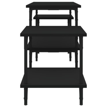 vidaXL Έπιπλο Τηλεόρασης Μαύρο 117x35x52cm Επεξεργασμένο Ξύλο