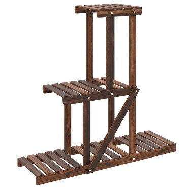 vidaXL Βάση Λουλουδιών 81x25x75,5 εκ. από Μασίφ Ξύλο Ελάτης