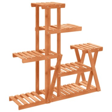 vidaXL Βάση Λουλουδιών 95x25x96 εκ. από Μασίφ Ξύλο Ελάτης