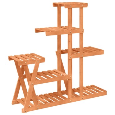 vidaXL Βάση Λουλουδιών 95x25x96 εκ. από Μασίφ Ξύλο Ελάτης