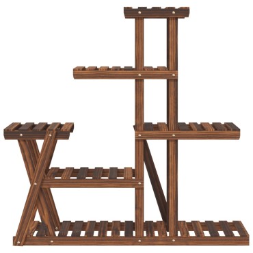 vidaXL Βάση Λουλουδιών 95x25x96 εκ. από Μασίφ Ξύλο Ελάτης