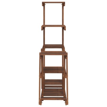 vidaXL Βάση Λουλουδιών 95x25x96 εκ. από Μασίφ Ξύλο Ελάτης