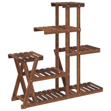 vidaXL Βάση Λουλουδιών 95x25x96 εκ. από Μασίφ Ξύλο Ελάτης