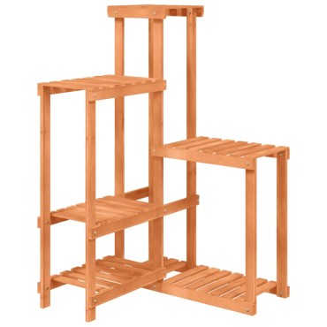 vidaXL Βάση Λουλουδιών 62,5x61,5x101,5 εκ. από Μασίφ Ξύλο Ελάτης