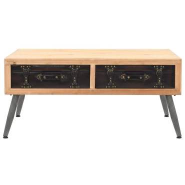 vidaXL Τραπεζάκι Σαλονιού 115x55x50cm από Μασίφ Ξύλο Ελάτης 1 τεμ.