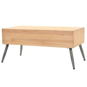 vidaXL Τραπεζάκι Σαλονιού 115x55x50cm από Μασίφ Ξύλο Ελάτης 1 τεμ.