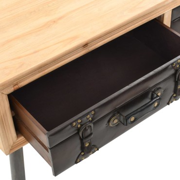 vidaXL Τραπεζάκι Σαλονιού 115x55x50cm από Μασίφ Ξύλο Ελάτης 1 τεμ.