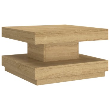 vidaXL Τραπεζάκι Σαλονιού Ανοιχτό Καφέ 60x60x35cm από MDF 1 τεμ.