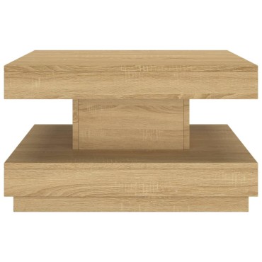vidaXL Τραπεζάκι Σαλονιού Ανοιχτό Καφέ 60x60x35cm από MDF 1 τεμ.