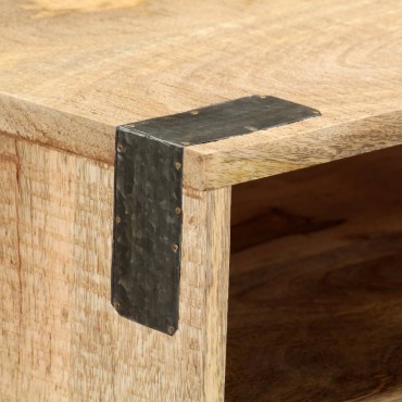 vidaXL Τραπέζι Κονσόλα 115x30x76cm από Μασίφ Ακατέργαστο Ξύλο Μάνγκο 1 τεμ.