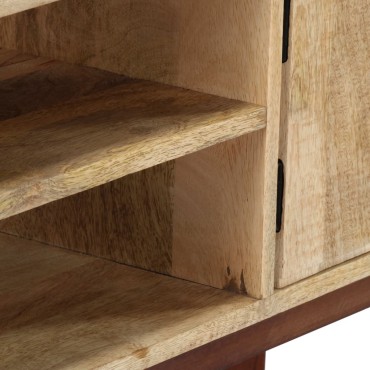 vidaXL Τραπέζι Κονσόλα 115x30x76cm από Μασίφ Ακατέργαστο Ξύλο Μάνγκο 1 τεμ.