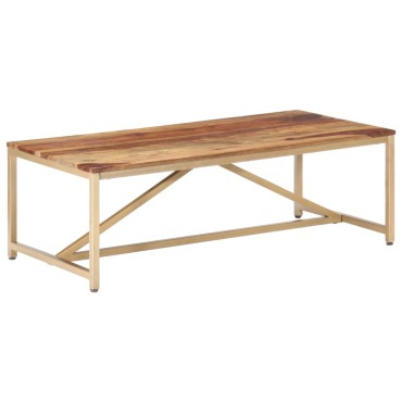 vidaXL Τραπεζάκι Σαλονιού 120x60x40cm από Μασίφ Ξύλο 1 τεμ.