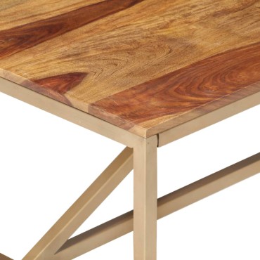 vidaXL Τραπεζάκι Σαλονιού 120x60x40cm από Μασίφ Ξύλο 1 τεμ.