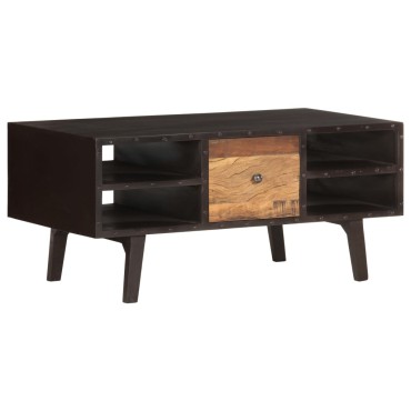 vidaXL Τραπεζάκι Σαλονιού 100x50x45cm από Μασίφ Ανακυκλωμένο Ξύλο 1 τεμ.