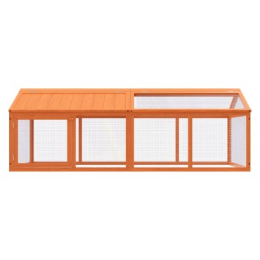 vidaXL Κουτί Περίφραξης Καφέ 200x112,5x74 εκ. από Μασίφ Ξύλο Πεύκου