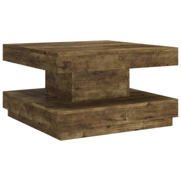 vidaXL Τραπεζάκι Σαλονιού Σκούρο Καφέ 60x60x35cm από MDF 1 τεμ.