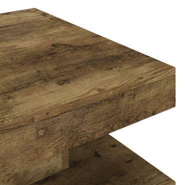 vidaXL Τραπεζάκι Σαλονιού Σκούρο Καφέ 60x60x35cm από MDF 1 τεμ.