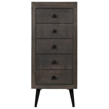 vidaXL Συρταριέρα 40x40x91cm από Μασίφ Ξύλο Μάνγκο 1 τεμ.