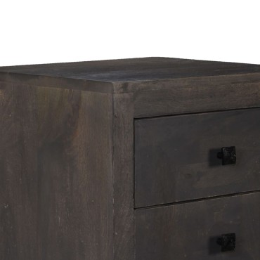 vidaXL Συρταριέρα 40x40x91cm από Μασίφ Ξύλο Μάνγκο 1 τεμ.