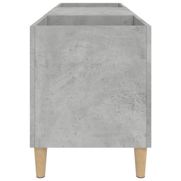 vidaXL Δισκοθήκη Γκρι Σκυροδέματος 121x38x48cm Επεξεργασμένο Ξύλο 1 τεμ.