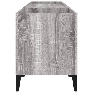 vidaXL Δισκοθήκη Γκρι Sonoma 121x38x48cm από Επεξεργασμένο Ξύλο 1 τεμ.