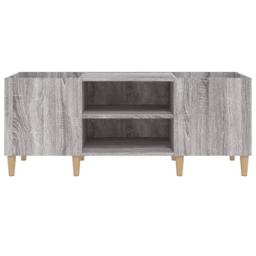 vidaXL Δισκοθήκη Γκρι Sonoma 121x38x48cm από Επεξεργασμένο Ξύλο 1 τεμ.