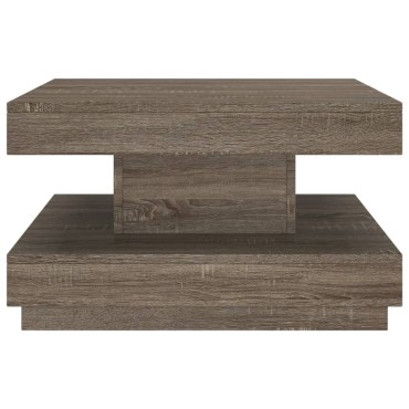 vidaXL Τραπεζάκι Σαλονιού Γκρι 60x60x35cm από MDF 1 τεμ.