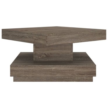vidaXL Τραπεζάκι Σαλονιού Γκρι 60x60x35cm από MDF 1 τεμ.