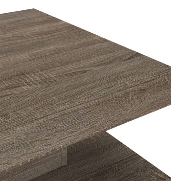 vidaXL Τραπεζάκι Σαλονιού Γκρι 60x60x35cm από MDF 1 τεμ.