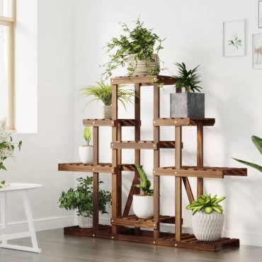 vidaXL Βάση Λουλουδιών 110 x 25 x 96 εκ. από Μασίφ Ξύλο Ελάτης