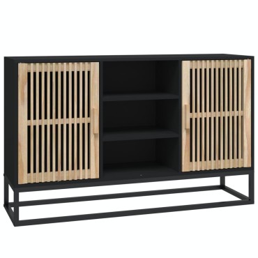 vidaXL Μπουφές Μαύρος 105x30x65cm από Επεξεργασμένο Ξύλο 1 τεμ.