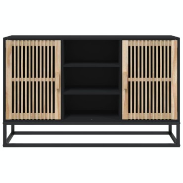 vidaXL Μπουφές Μαύρος 105x30x65cm από Επεξεργασμένο Ξύλο 1 τεμ.