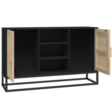 vidaXL Μπουφές Μαύρος 105x30x65cm από Επεξεργασμένο Ξύλο 1 τεμ.