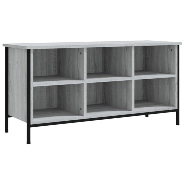 vidaXL Παπουτσοθήκη Γκρι Sonoma 100x35x50cm από Επεξεργασμένο Ξύλο