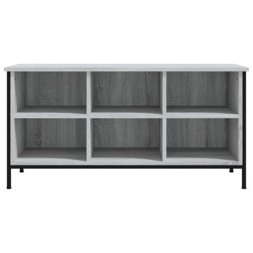 vidaXL Παπουτσοθήκη Γκρι Sonoma 100x35x50cm από Επεξεργασμένο Ξύλο