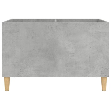 vidaXL Δισκοθήκη Γκρι Σκυροδέματος 74,5x38x48cm Επεξεργασμένο Ξύλο