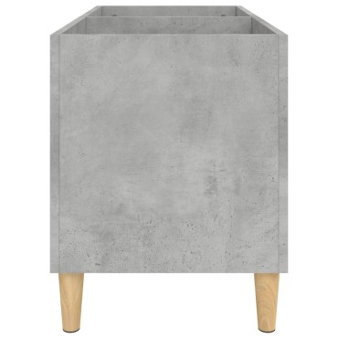 vidaXL Δισκοθήκη Γκρι Σκυροδέματος 74,5x38x48cm Επεξεργασμένο Ξύλο