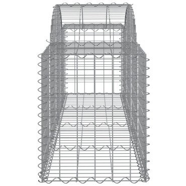 vidaXL Συρματοκιβώτια Τοξωτά 30 τεμ. 200x50x60/80 εκ. Γαλβαν. Ατσάλι