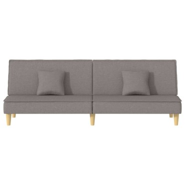 vidaXL Καναπές Κρεβάτι Taupe Υφασμάτινος 200x100x33cm 1 τεμ. Γωνιακός