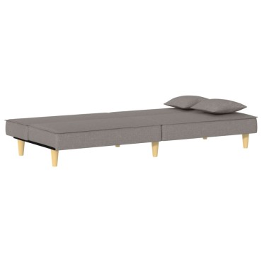 vidaXL Καναπές Κρεβάτι Taupe Υφασμάτινος 200x100x33cm 1 τεμ. Γωνιακός