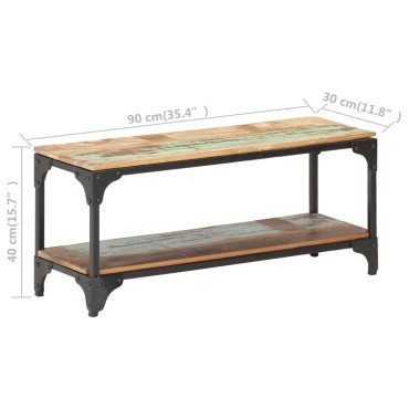 vidaXL Τραπεζάκι Σαλονιού 90x30x40cm από Μασίφ Ανακυκλωμένο Ξύλο 1 τεμ.