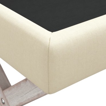 vidaXL Σκαμπό Αποθήκευσης 45x45x49cm Λινό 1 τεμ.