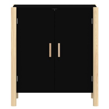 vidaXL Ντουλάπι Μαύρο 62x38x70cm από Επεξεργασμένο Ξύλο 1 τεμ.
