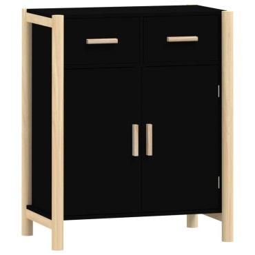 vidaXL Ντουλάπι Μαύρο 62x38x75cm από Επεξεργασμένο Ξύλο 1 τεμ.