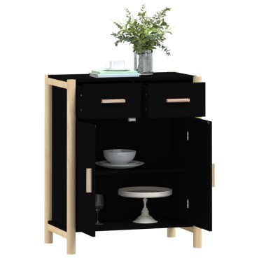 vidaXL Ντουλάπι Μαύρο 62x38x75cm από Επεξεργασμένο Ξύλο 1 τεμ.
