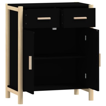 vidaXL Ντουλάπι Μαύρο 62x38x75cm από Επεξεργασμένο Ξύλο 1 τεμ.