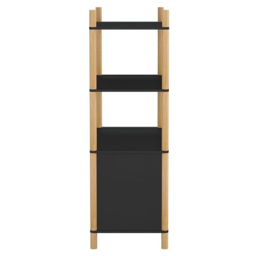vidaXL Ντουλάπι Μαύρο 80x40x121cm από Επεξεργασμένο Ξύλο 1 τεμ.
