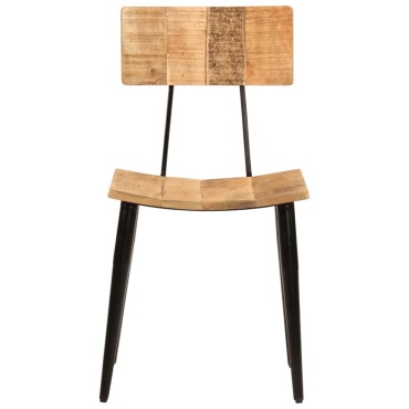 vidaXL Καρέκλες Τραπεζαρίας 2 τεμ. 44x40x80cm Μασίφ Ξύλο Μάνγκο